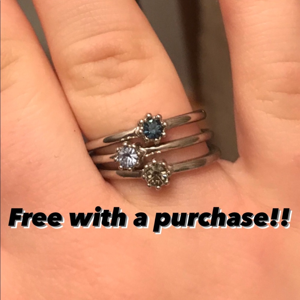 Three Ring Set Size 8 - Free with a Purchase!
